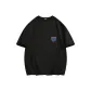 [Quick-Dry Lightweight]Black (Tf Black Blue Facial Design Chest Logo)