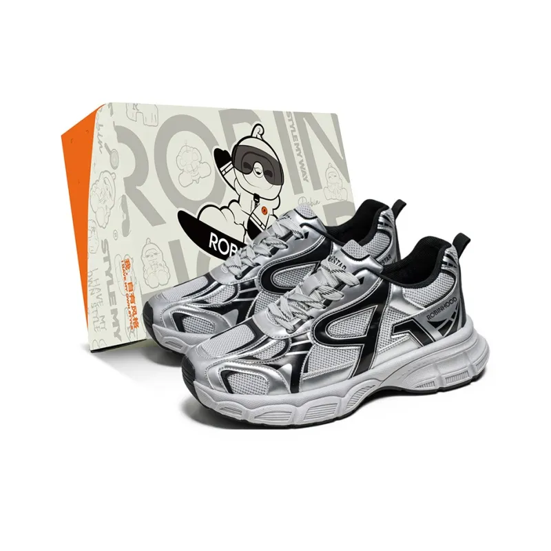 ROBINHOOD Shock Absorbers Slip Resistant, Abrasion Resistant, Breathable Low Top Chunky Sneakers Men's Box-12