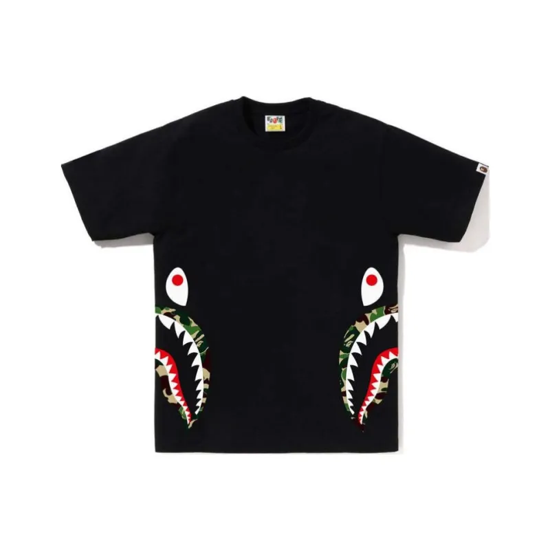 A BATHING APE Abc Camo Side Shark Tee-2