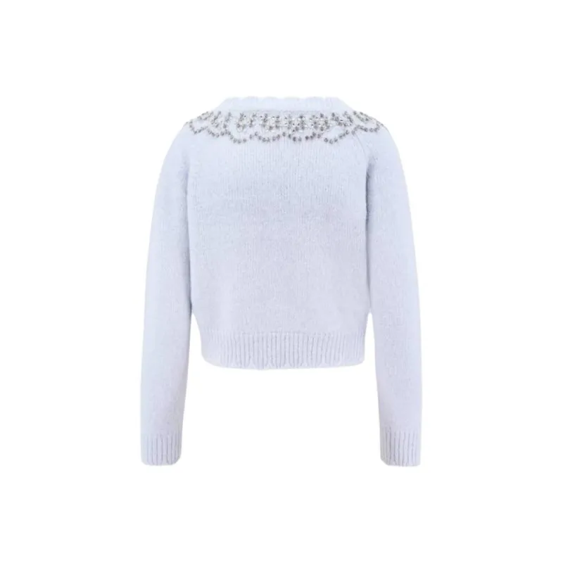 NEEDLE & THREAD Crystal embellished Cardigan-1