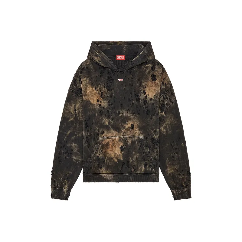 DIESEL Boxt Distressed Hoodie-0