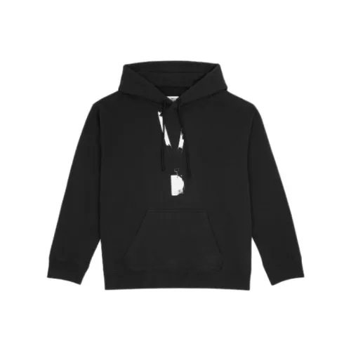 MM6 Maison Margiela Numbers print Cotton Blend Hoodie