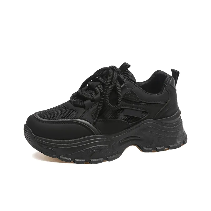 Budding Bear Anti-Slip Wear-Resistant Breathable Height Increasing Lightweight Low-Top Chunky Sneakers Women's Box-28
