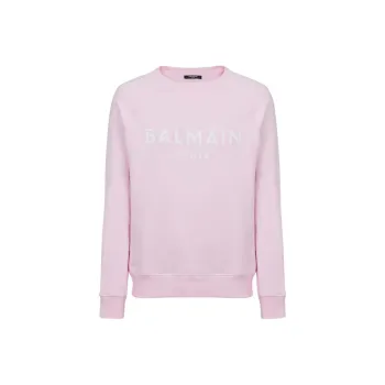 BALMAIN Paris Logo print Cotton Sweatshirt