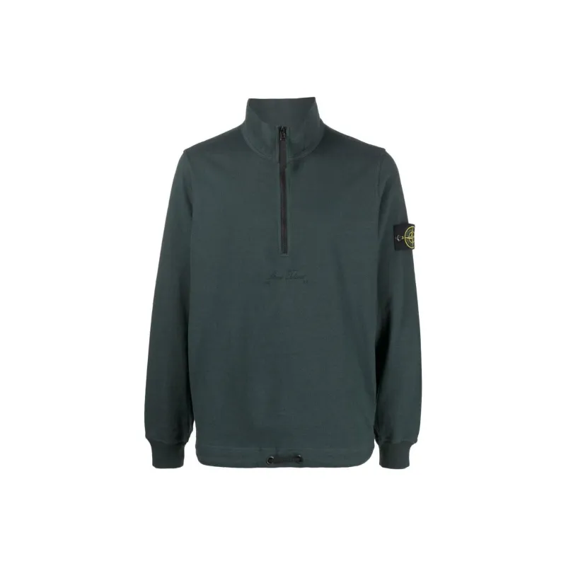 STONE ISLAND Sweatshirts Men Olive Green-0