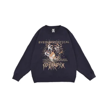 ED HARDY X Sweatshirts Unisex Navy Blue