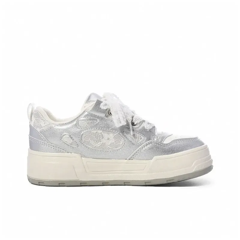 Circle Small Coverage Abrasion Resistant Lightweight Low Top Skateboard Shoes Women's-8