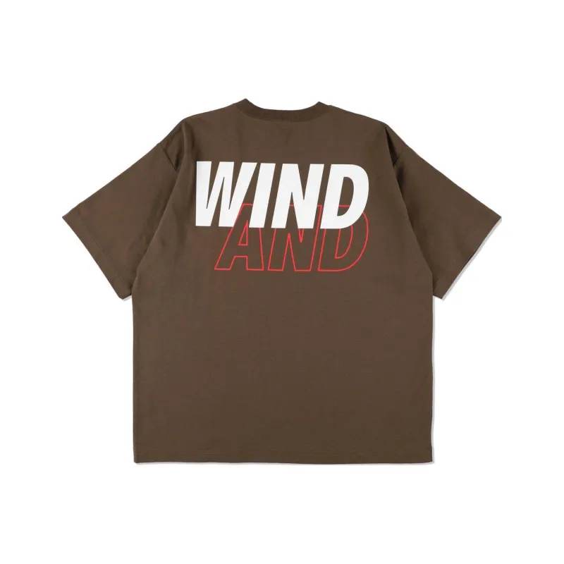 Wind And Sea X Champion WIND AND SEA Co-branded Edition T-Shirts Unisex Brown-0