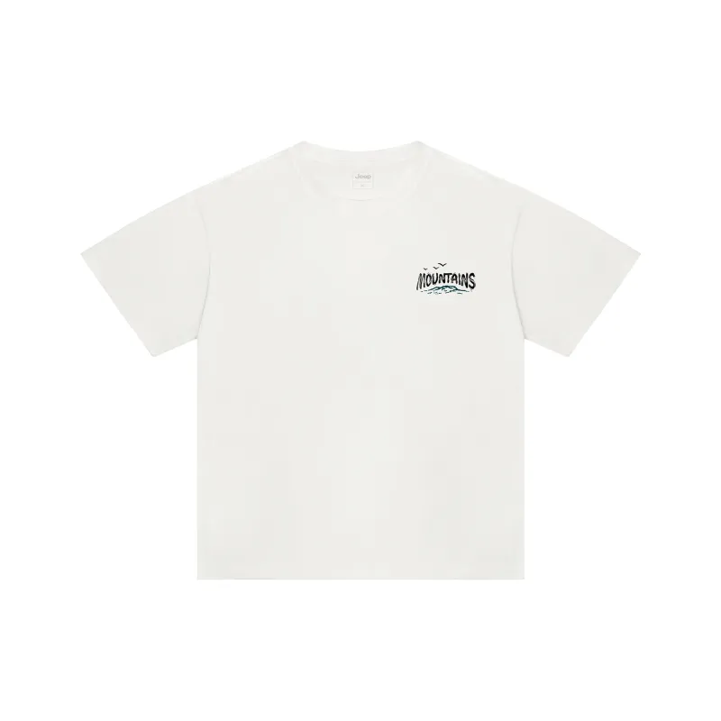 Jeep T Shirts Men White-0