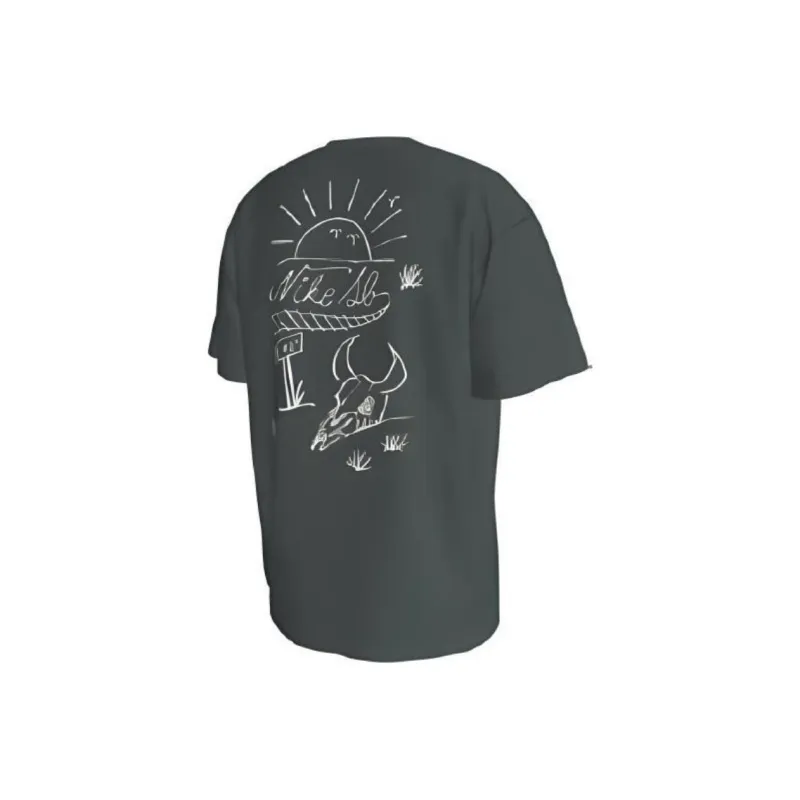 Nike T Shirt Unisex Vintage Green-0