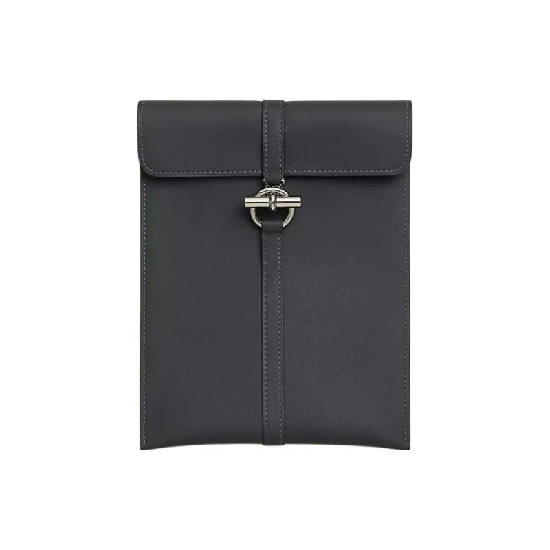 HERMES Swift Calfskin Handheld Crossbody Bag, Shoulder Bag Women's 85 Ardoise Slate Gray-1