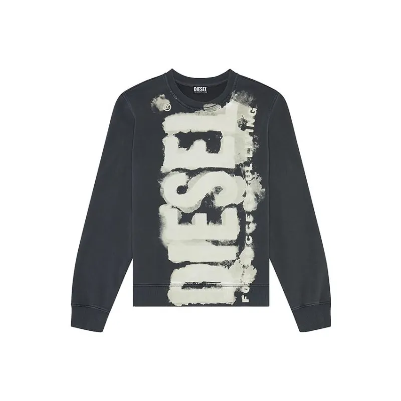 DIESEL Crew neck Logo print Sweatshirt-0