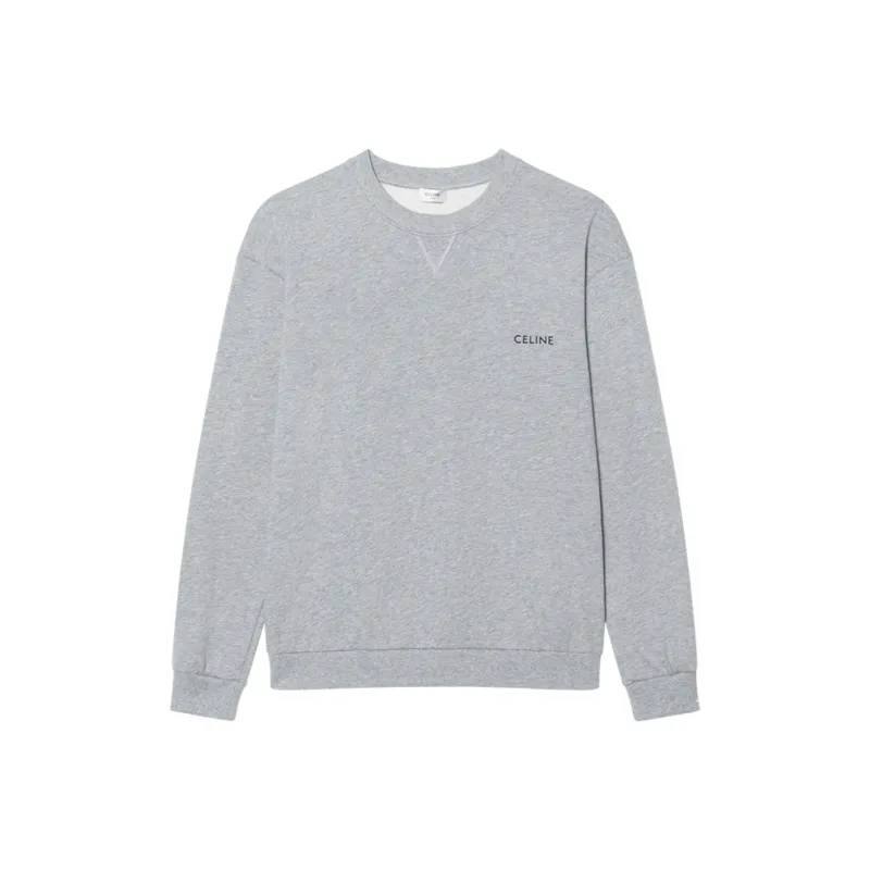 CELINE Loose Sweatshirt In Cotton Fleece-0