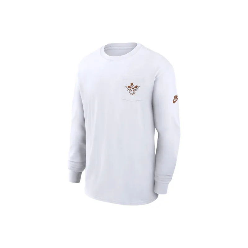 Nike Texas Longhorns Legacy Max90 Pocket Men's Nike College Long Sleeve T Shirt-0