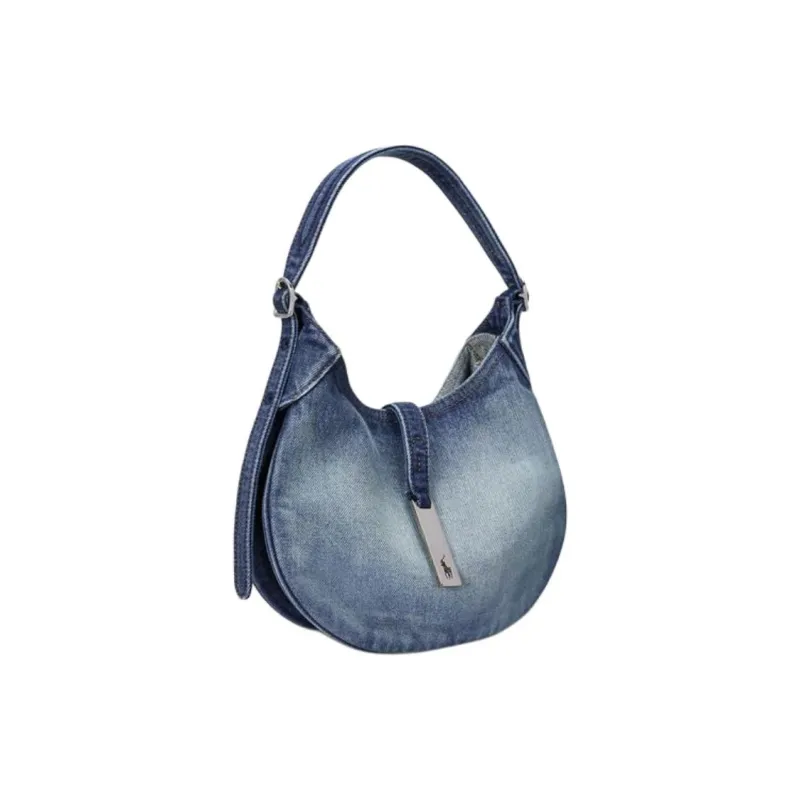 Polo Ralph Lauren Polo ID Cotton Shoulder Bag Regular Women's Blue-2