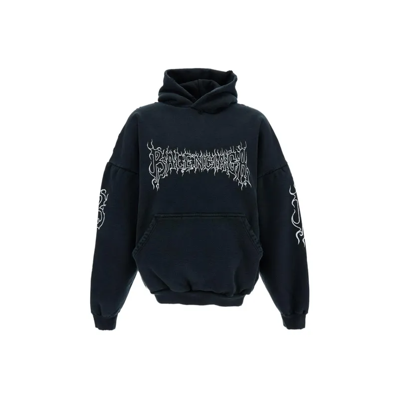 Balenciaga Logo Printed Hoodie-0