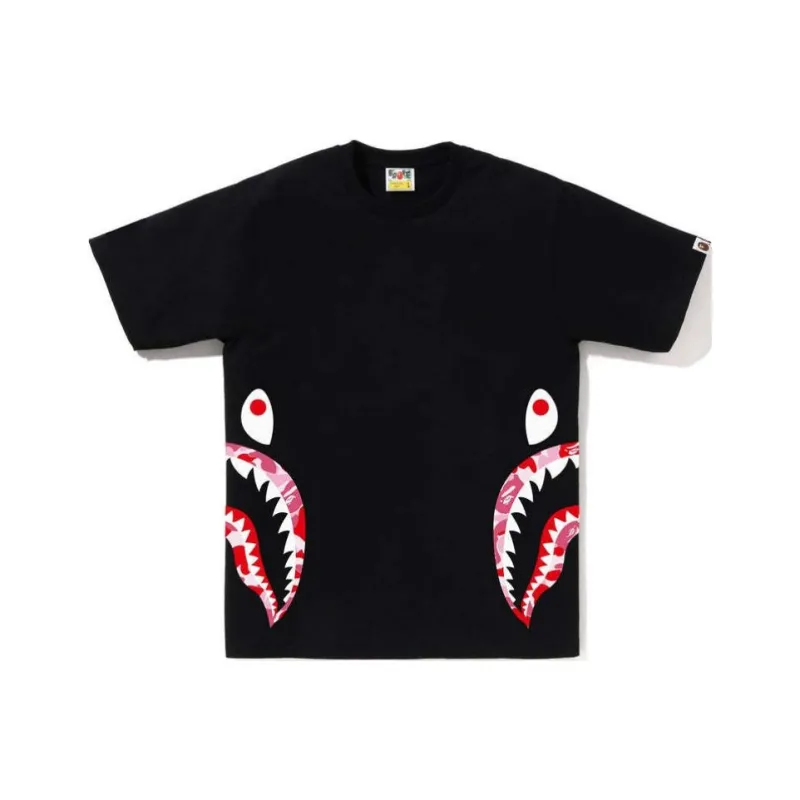 A BATHING APE Abc Camo Side Shark Tee-4