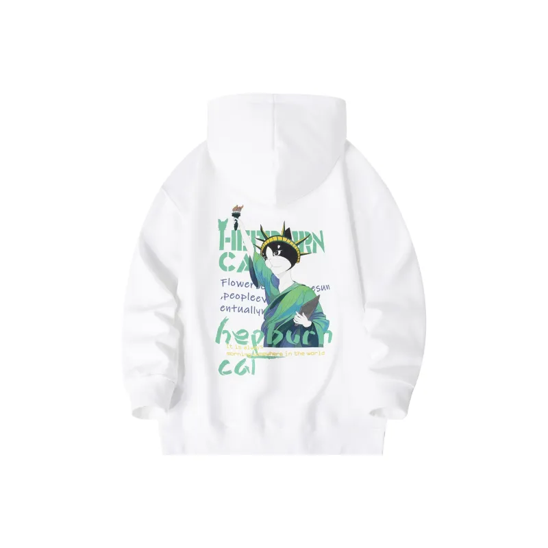 Hepburn Cat Sweatshirts Unisex-7