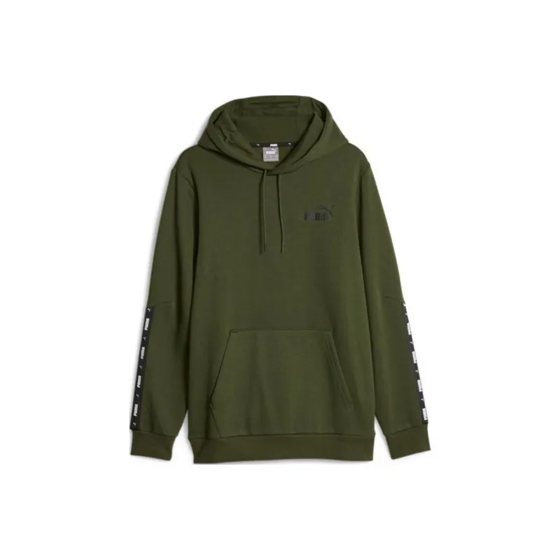 PUMA Essentials Tape Sweatshirts Men Olive-0