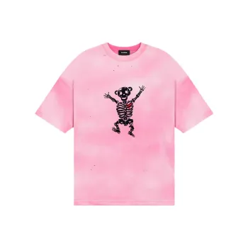 WE11DONE Bolt Teddy Crew neck T shirt