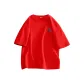 [100% cotton]Red (Fish Leaping in The Sea Chest Logo)