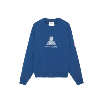 Cav Empt Sweatshirts Men Sea Blue