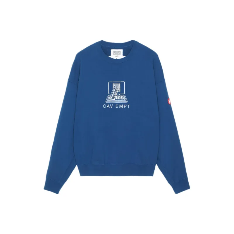 Cav Empt Sweatshirts Men Sea Blue-0