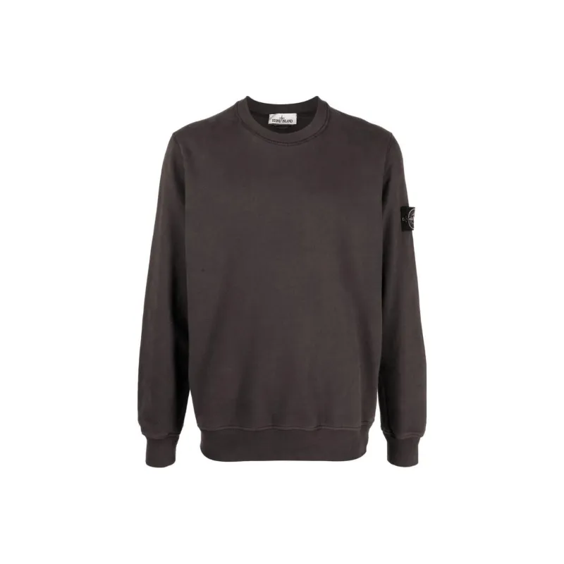 STONE ISLAND 63020 Brushed Cotton Fleece Crewneck-0