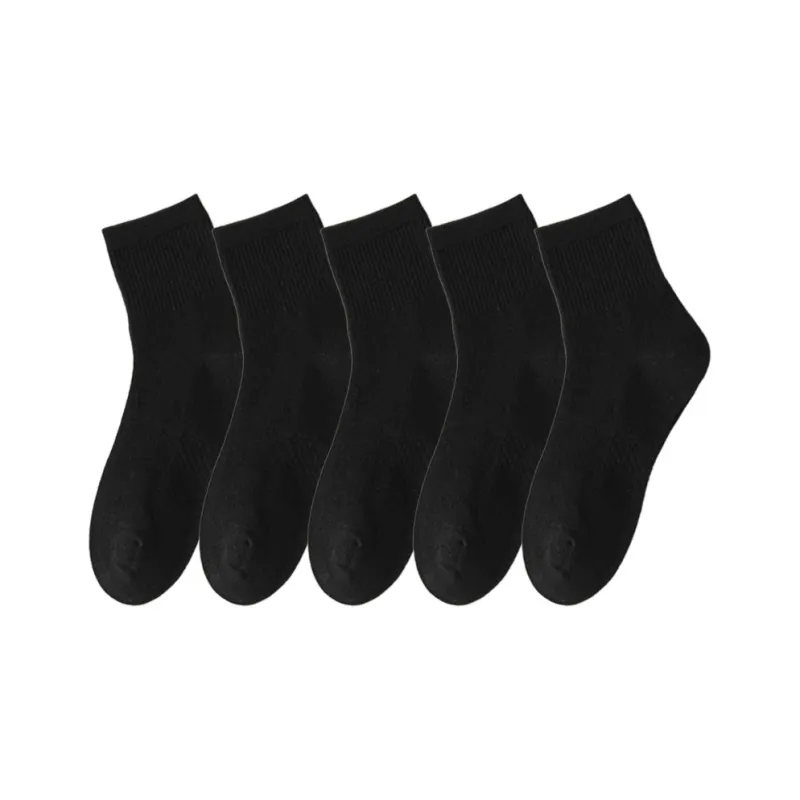 MIIOW Mid Calf Socks Women's 5 Pack-29