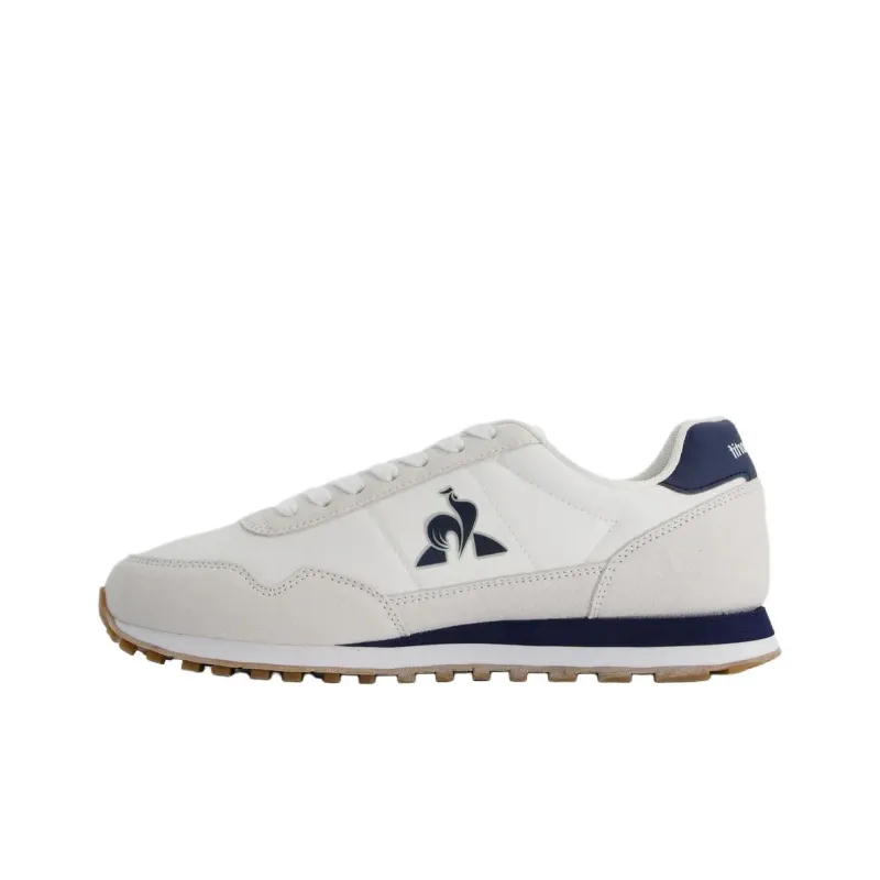 Le Coq Sportif ASTRA 2 French Rooster Anti Slip Wear Resistant Low Top Casual Shoes Unisex White Blue-0