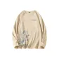 Khaki (Simple Trendy Letters Chest Logo _Simple Trendy Letters Bottom Right Logo)