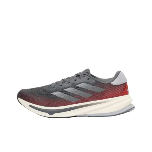 adidas lace SUPERNOVA RISE Anti Slip Wear Resistant Low Top Casual Running Shoes Men's Black