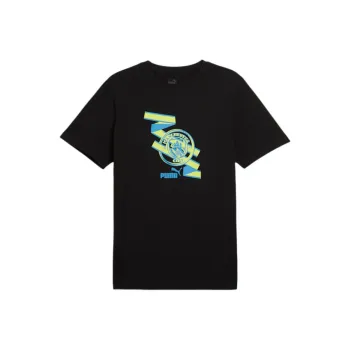 PUMA Manchester City Soccer Club Collection FTBL SS24 T Shirt Men's Black