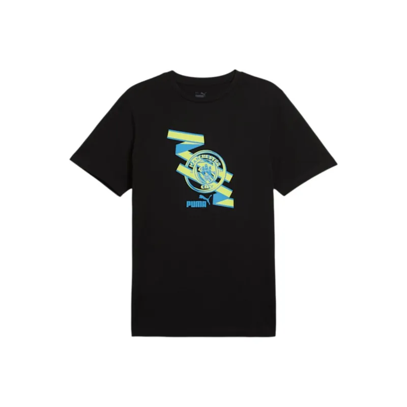 PUMA Manchester City Soccer Club Collection FTBL SS24 T Shirt Men's Black-0