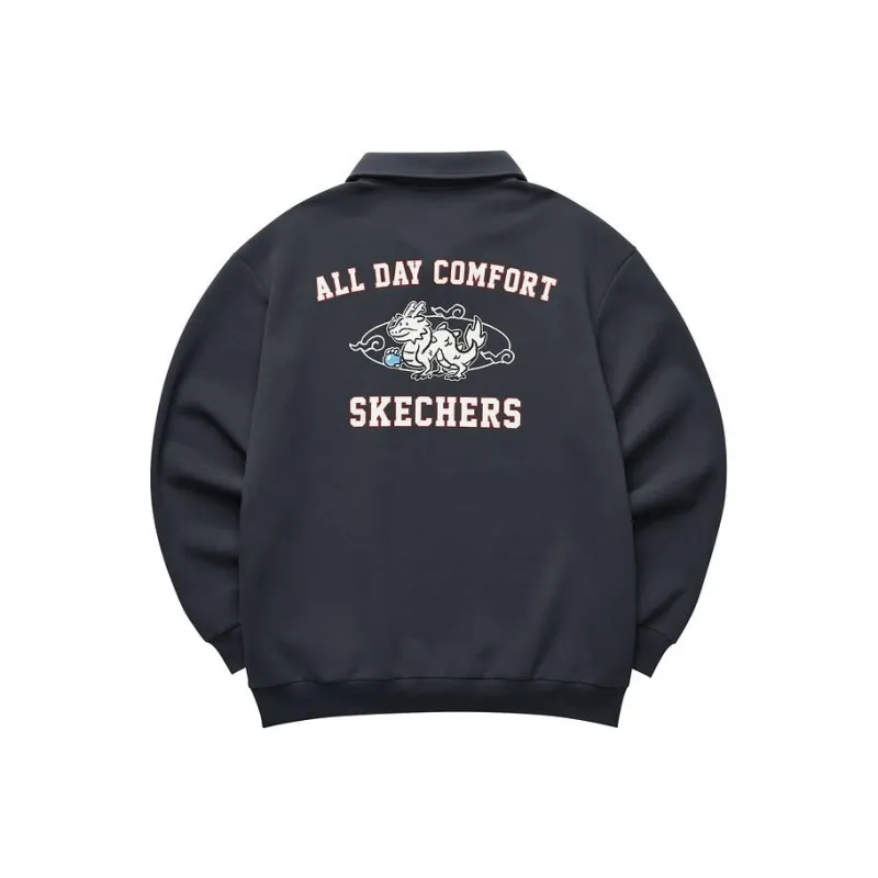 Skechers New Year Sweatshirt Men's Charcoal Gray-0