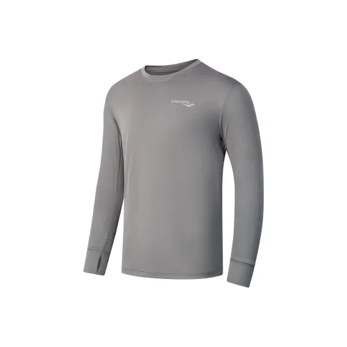 Saucony T Shirt Men's Heather Gray Gray