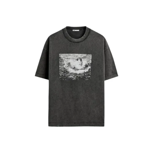 ZARA T Shirt Men's Deep Anthracite