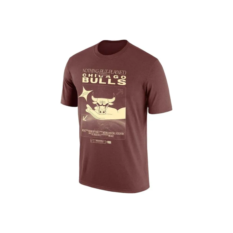 NBA Chicago Bulls Move To Zero Team T Shirt Men's Russet-0
