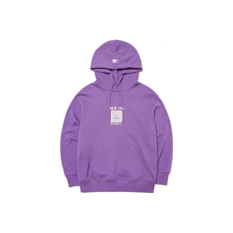 MLB Los Angeles Dodgers Sweatshirts Unisex Light Purple-0
