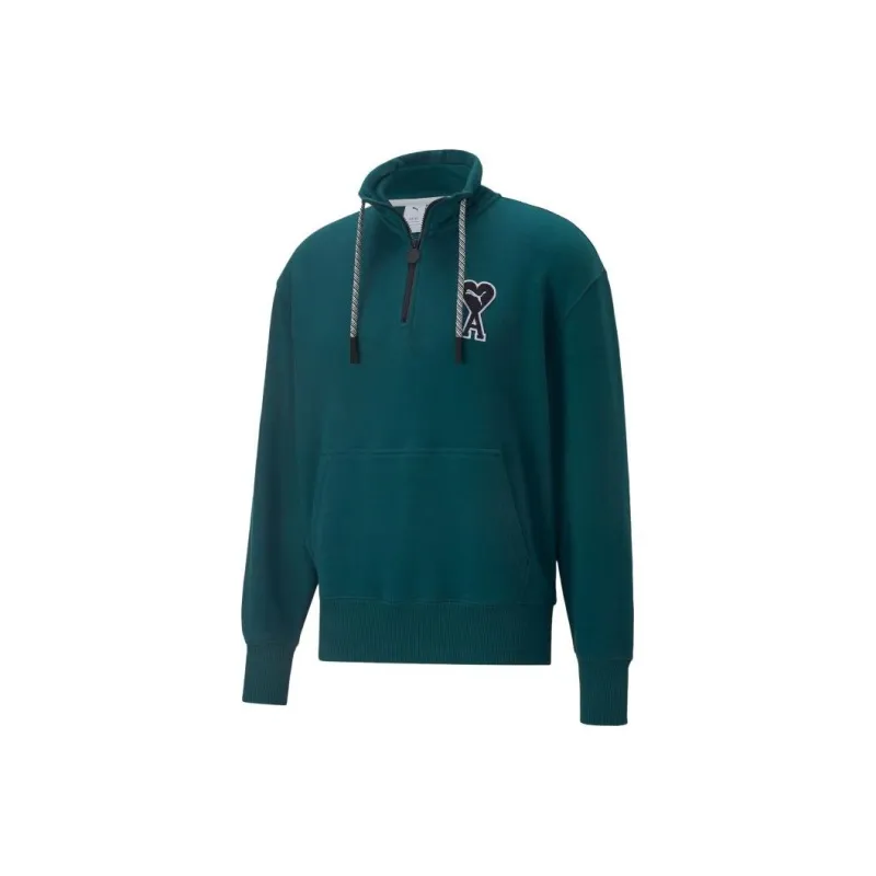 PUMA X Ami Half Zip Sweatshirt-0