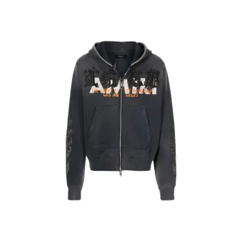 AMIRI T.G.C.W. Crystal Zip Up Hoodie