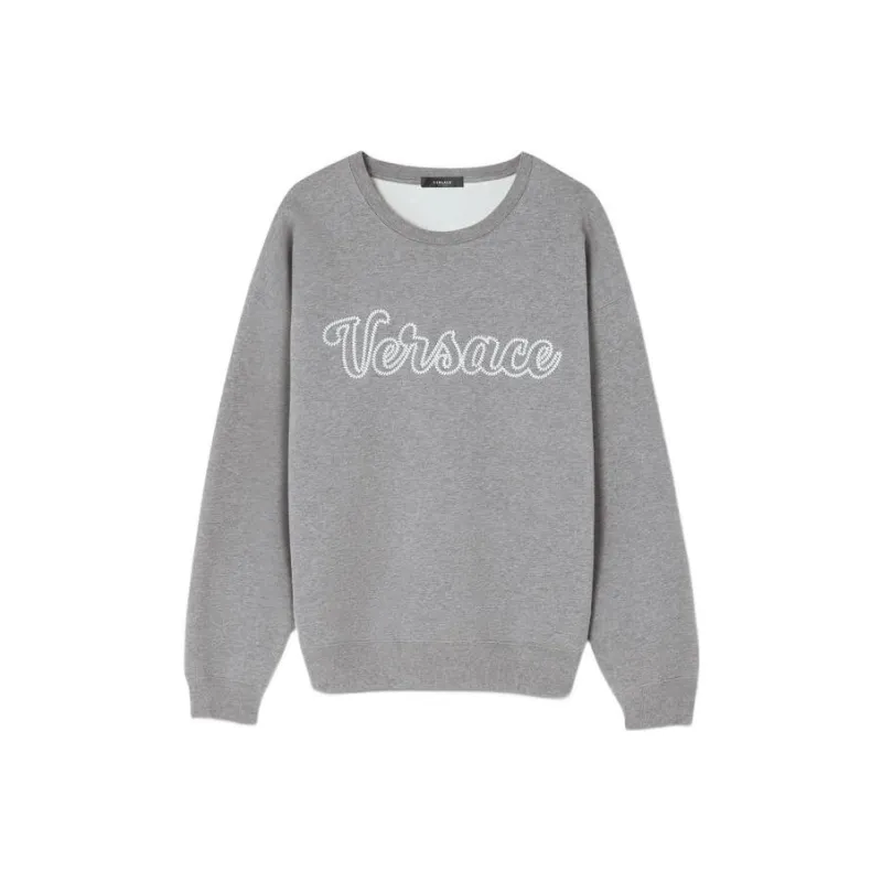 VERSACE Sweatshirts Men Gray-0