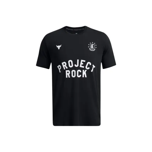 Under Armour ProjectRock Badge Of Honor T Shirt Men's Black