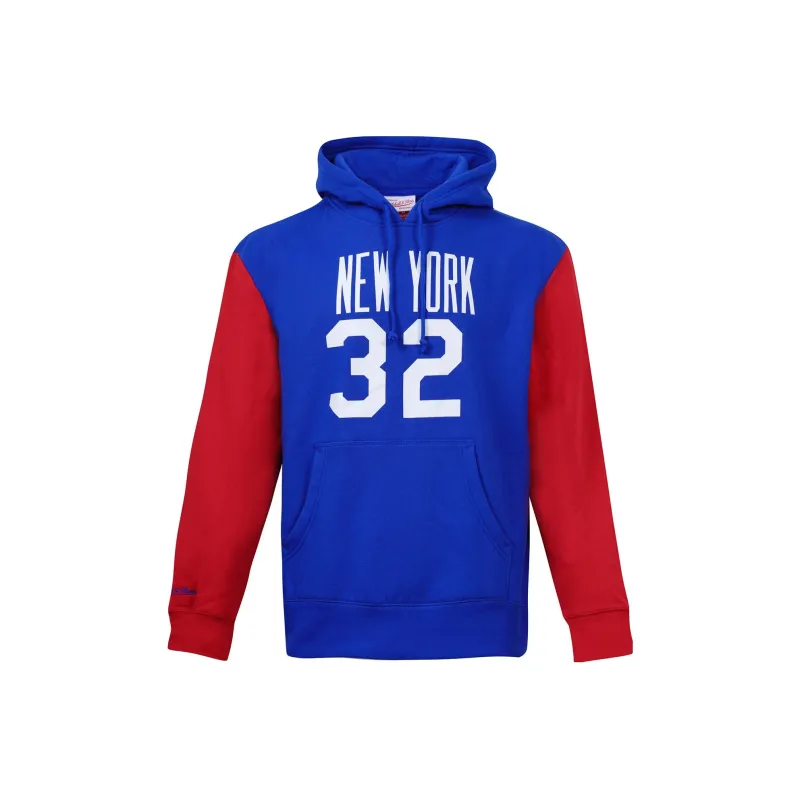 Mitchell Ness Sweatshirts Unisex Royal Blue Red-0