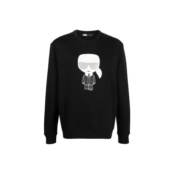 KARL LAGERFELD / Karl Lagerfeld Jeans Ikonik Karl Printed Crewneck Sweatshirt