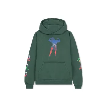 Brain Dead X HUDSON MOHAWKE TRILOGY HOODIE Sweatshirt Unisex Forest Green