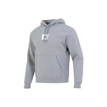 JORDAN Sweatshirts Men Gray Fleece Lined