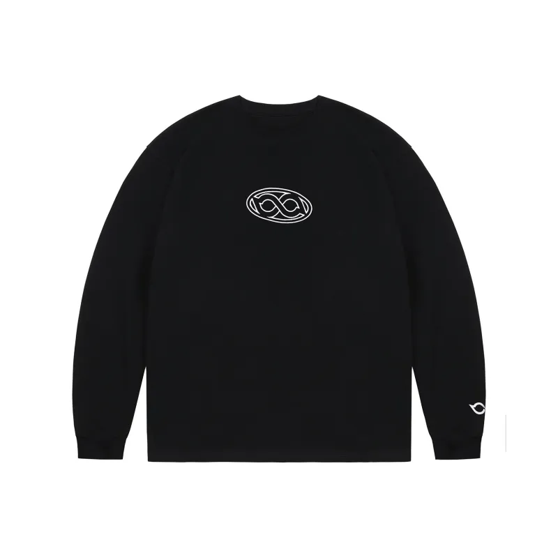BIPOLAR Long Sleeved T Shirt Unisex White/Dark Gray/Black/Pink/Light Yellow/Light Blue/Light Green-5