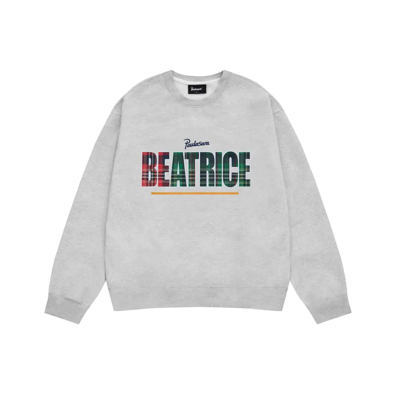 PAULASARA Crewneck Sweatshirt Unisex Oat Gray-0