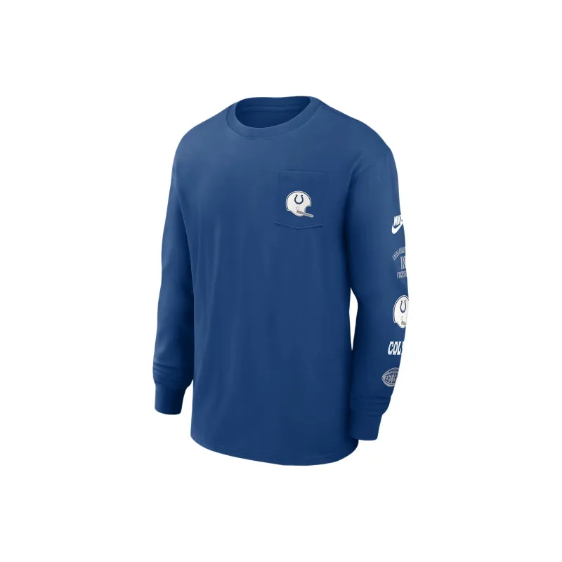 Nike Indianapolis Colts Rewind Max90 Pocket Men's Nike Nfl Long-Sleeve T-Shirt-0